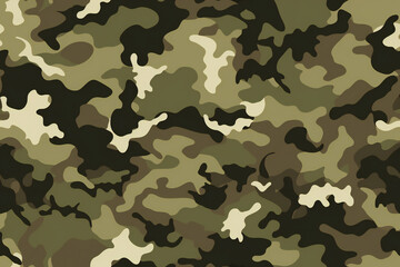 Camouflage seamless pattern. Generative AI