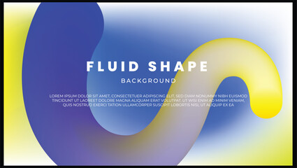 Abstract Colorful gradient fluid shape background vector Design 