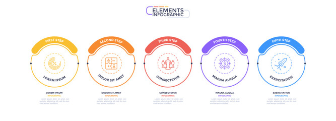 Linear SImple Infographic Template