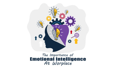 Emotional Intelligence at Workplace Neuron Anatomy of Human Cell Line Art Vector and Illustration Design. Neuron Anatomy And Human Cell Line Art Design and Creative Kids.