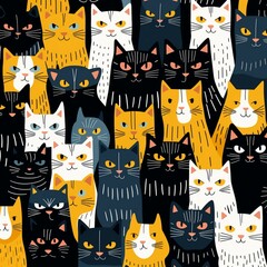 Cat Pattern Art