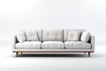 Couch, Modern and Isolated.