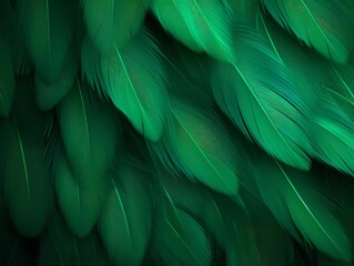 Green Feathers Background, Clean soft Illustration