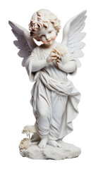 Angel Baby Statue Isolated on Transparent Background
