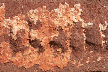 Cracked and abstract grunge texture. Aged material surface backdrop. Weathered effect pattern. Old and dirty background.