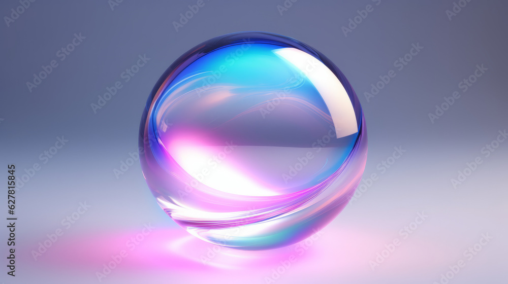 Poster A colorful object on a plain background