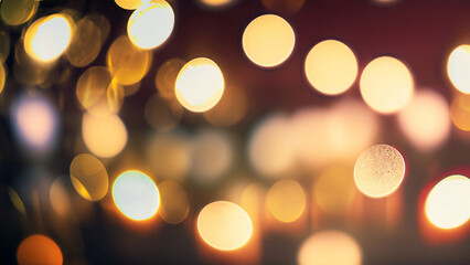 Fototapeta premium defocused christmas lights background