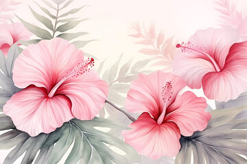 Fototapeta premium Hibisco textura wallpaper background