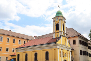 Fototapeta na wymiar Saint Roch Parish in downtown of Budapest, Hungary