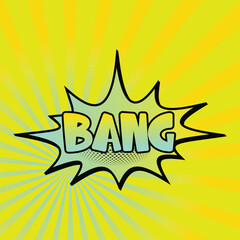 Colorful Comic book, Cartoon comic background with various speech bubbles, symbols, pop-art style and sound effect and  style Rays, radial, halftone, dotted effect colored Halftone Backgrounds