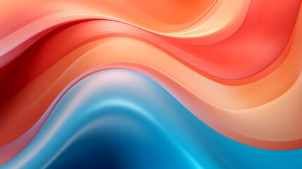 A vibrant blue and orange abstract background