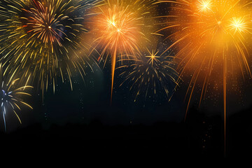 new year celebration, illustration of a new year festivity, fireworks party, beautiful fireworks, happy new year, new year fireworks, wallpaper of a new year fireworks