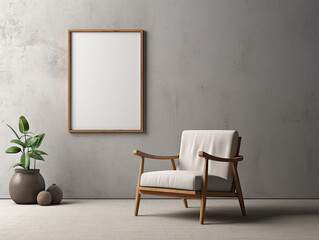 frame on wall, mockup, copy space