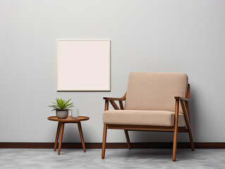 frame on wall, mockup, copy space