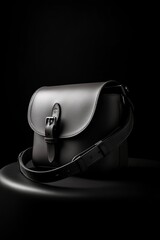 Minimalist and Elegant Product Shot of a Leather Bag - AI Generated