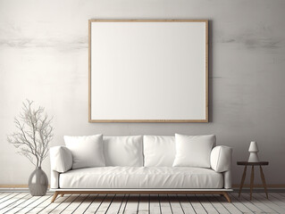 frame on wall, mockup, copy space