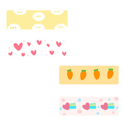 Tape sticker, card