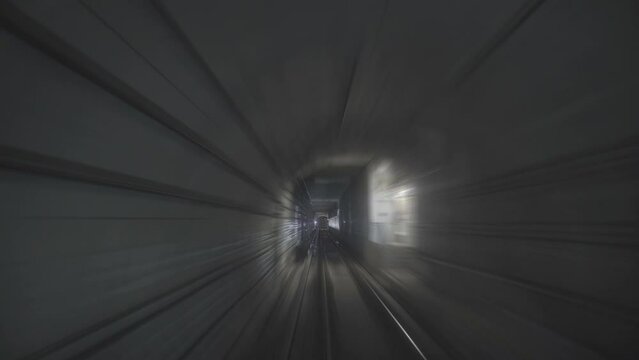 Timelapse POV trip with the Singapore MRT (Mass Rapid Transit) subway train