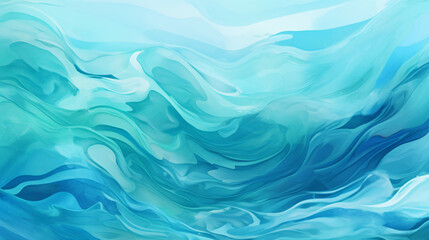 Fototapeta na wymiar Water Waves Blue Green Texture Background