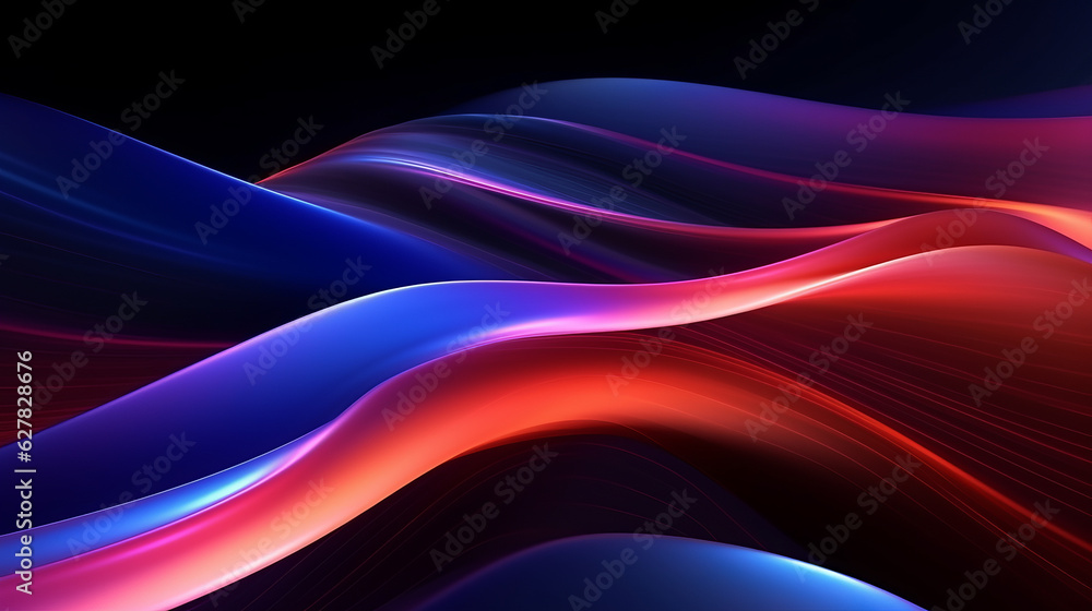Poster a vibrant and dynamic abstract background with flowing waves of color