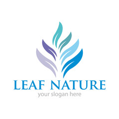 Leaf Nature or Ecology Logo Design Vector