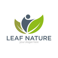 Leaf Nature or Ecology Logo Design Vector
