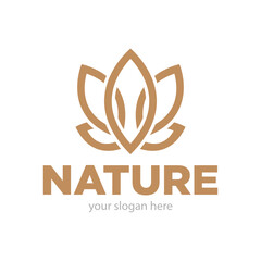 Leaf Nature or Ecology Logo Design Vector