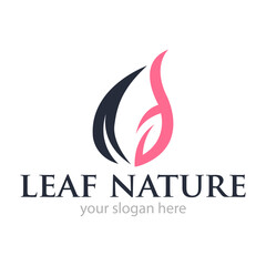 Leaf Nature or Ecology Logo Design Vector