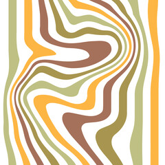 Modern liquify lines colorful background. Abstract liquify line background. Groovy 70s background wavy lines banner. Abstract geometric  swirl illustration