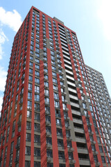 Fototapeta premium modern office buildings. skyscrapers in the city. buildings in downtown city