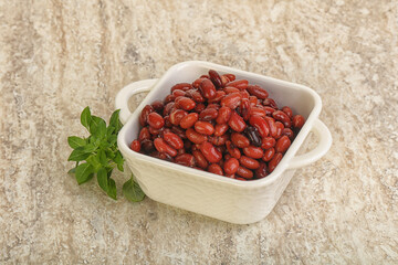 Red kidney bean in the bowl