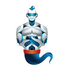 Robotic Genie from Aladdin 