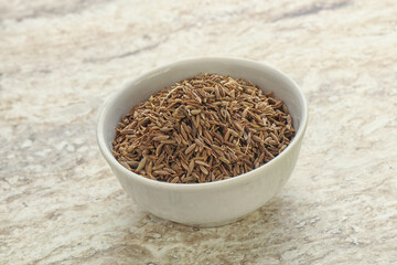 Zira seeds in the bowl