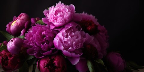 valentine day flowers decoration, generative Ai
