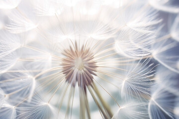 Macro dandelion seed background