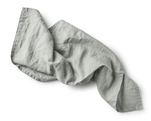 crumpled cotton napkin