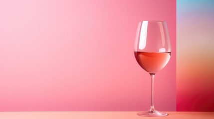 A glass of cocktail in pastel colors