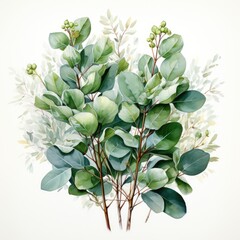 beautiful compelling botanical eucalyptus greenery bouquet