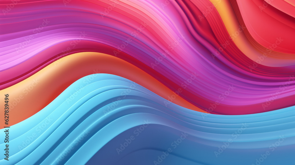 Poster A vibrant and dynamic abstract background with flowing wavy lines