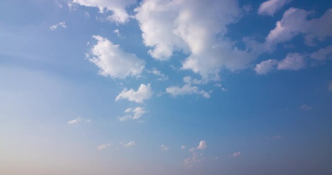 blue sky cloud time lapse