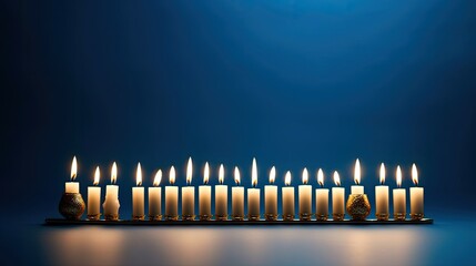 menorah on the table