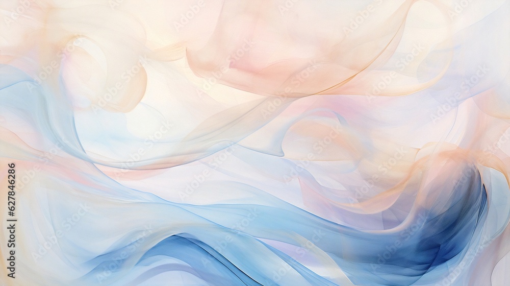Poster Generative AI : Marble Soft Blue and Pale Pink liquid watercolor background with gold wave pattern. Dusty grey emerald alcohol ink drawing effect with golden stains. Vector illustration of fluid acryl