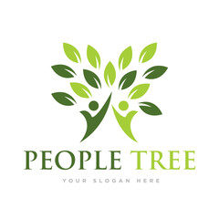 The Tree Nature Logo Design Vector