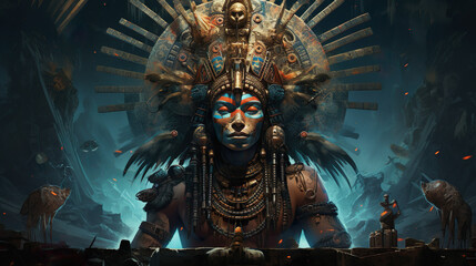 Ancient Mayan shaman