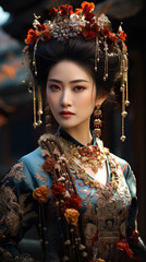 Ancient Chinese Empress lovely woman
