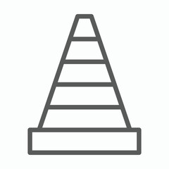 traffic cone icon, traffic vector, cone illustration