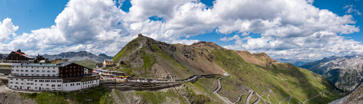 Landscape of Alto Adige from Stelvio Pass