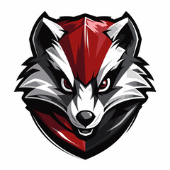 Esport vector logo badger, badger icon, badger head, vector