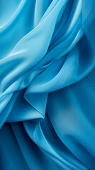A textured blue fabric up close
