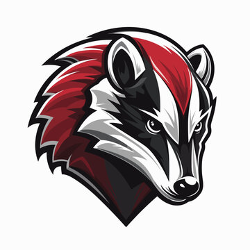 Esport vector logo badger, badger icon, badger head, vector